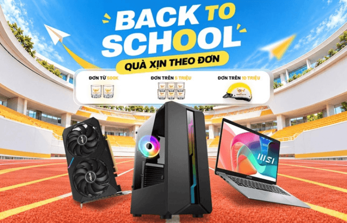 Chương trình khuyến mãi laptop và linh kiện máy tính tại Giang Huy PC